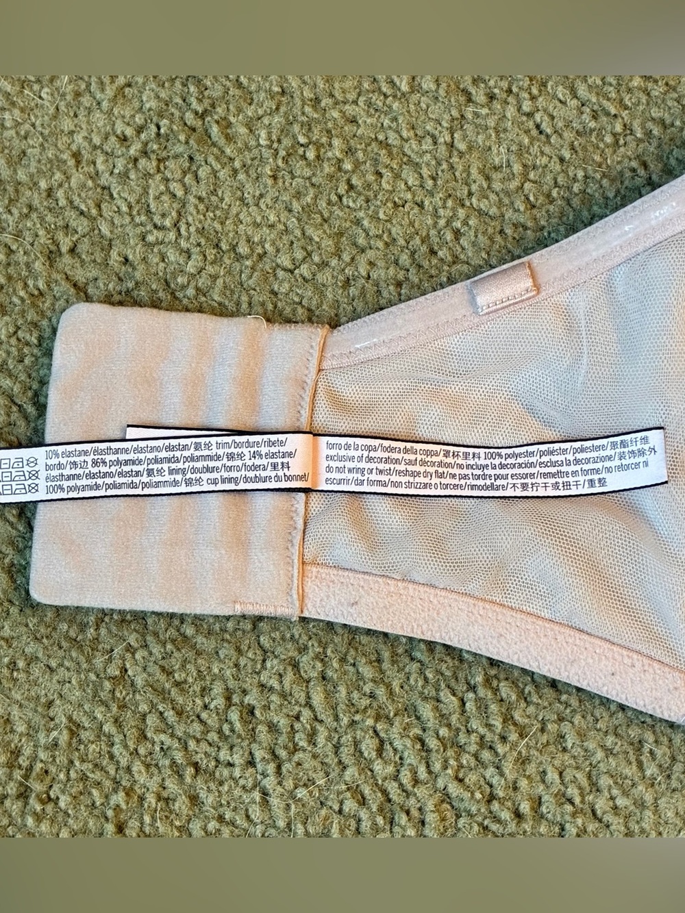 Victoria’s Secret Dream Angels Lined Bandeau Bra Size 34DD Corset Missing Straps - Picture 9 of 12